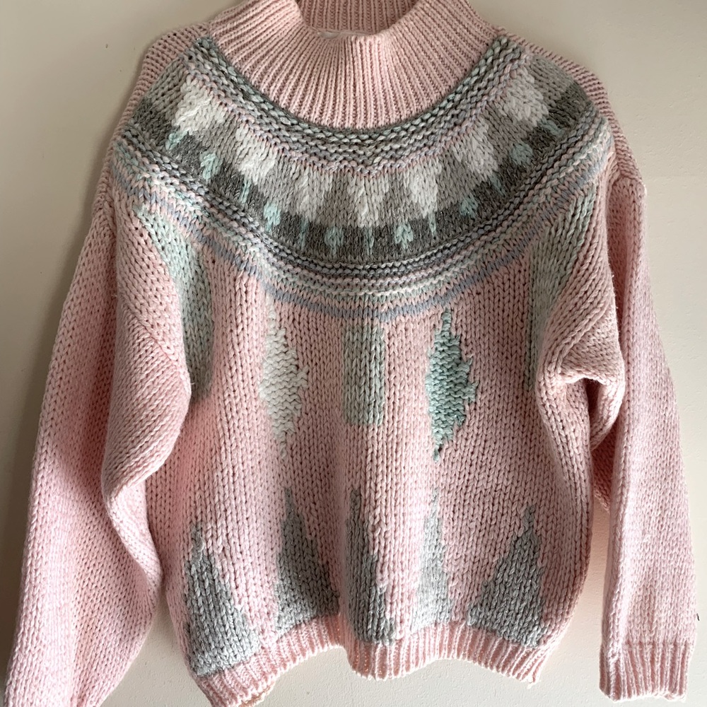 🌸 HAND-KNIT VINTAGE COTTAGECORE SWEATER 🌸